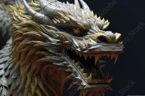 A dynamic, detailed illustration of a red dragon with a commanding presence. Perfect for fantasy-themed designs, children's books, gaming graphics, and mythical-themed merchandise.