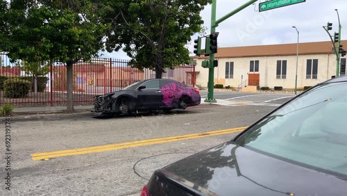 Stolen, vandalized, and abandoned cars increasingly common in Oakland, California photo