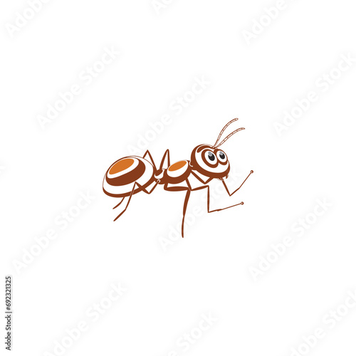 Ant Logo vector illustration template design