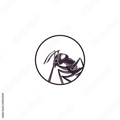 Ant Logo vector illustration template design