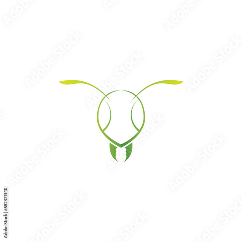 Ant Logo vector illustration template design