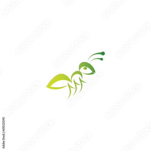 Ant Logo vector illustration template design
