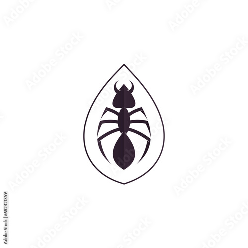Ant Logo vector illustration template design
