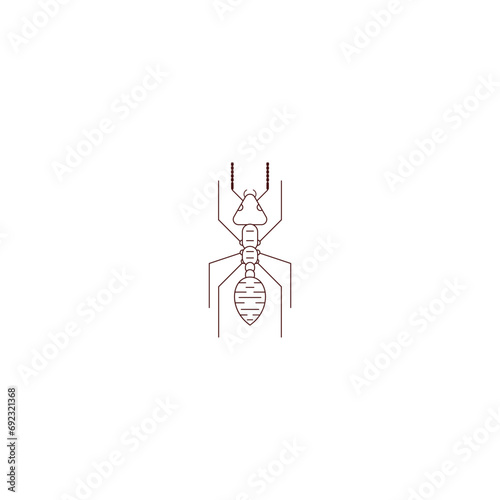 Ant Logo vector illustration template design