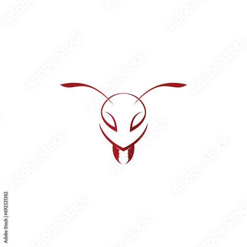 Ant Logo vector illustration template design