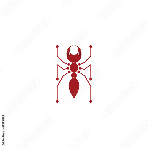 Ant Logo vector illustration template design