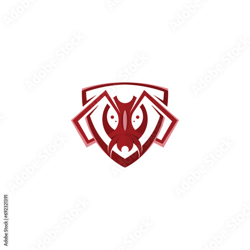 Ant Logo vector illustration template design
