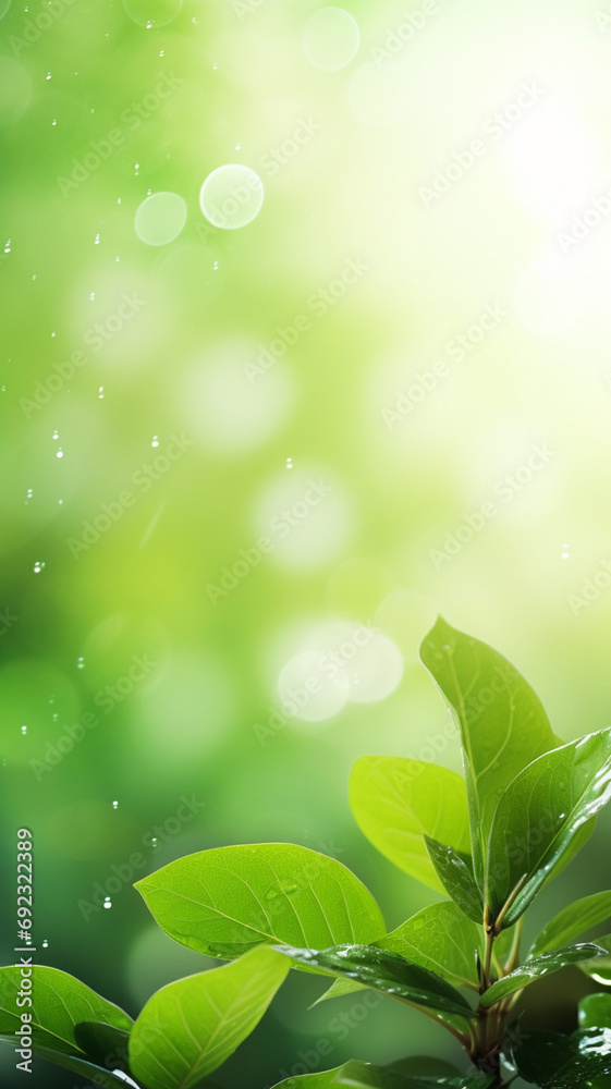Closeup of green nature leaf on blurred greenery isolated wallpaper Closeup of green nature leaf on blurred greenery isolated wallpaper