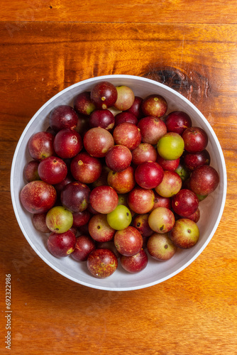 camu camu fruits, Myrciaria dubia, exotic fruit from the Amazon that grows on the banks of rivers, it is highly appreciated for its flavor, it is considered the fruit with the most vitamin C