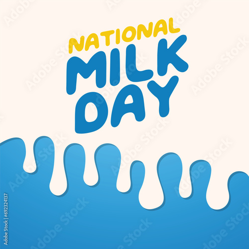 Flyers honoring National Milk Day or promoting associated events can utilize National Milk Day vector graphics. design of flyers, celebratory materials.