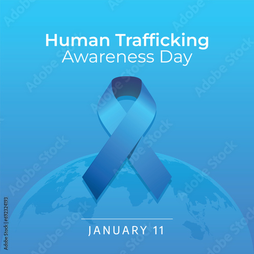 Flyers honoring the National Human Trafficking Awareness Day or promoting associated events might include vector graphics highlighting the holiday. design of flyers, celebratory materials.