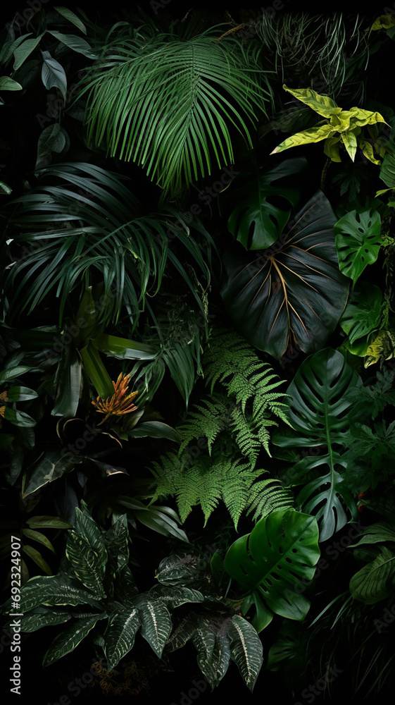 Tropical rainforest foliage plants bushes ferns palm Tropical rainforest foliage plants bushes ferns palm