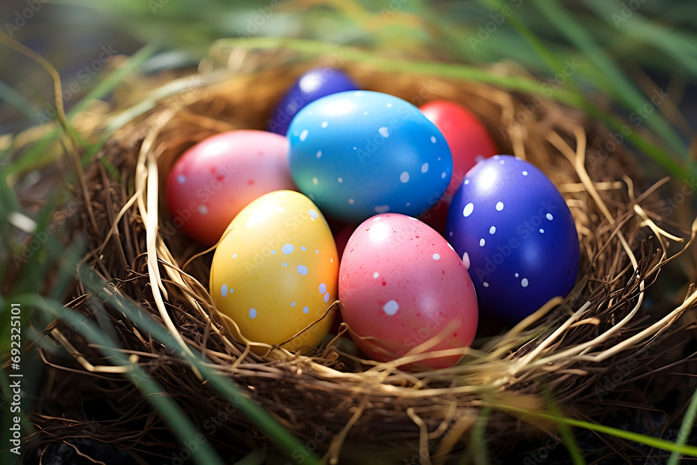 easter card, easter bunny with eggs, easter eggs and flowers, easter eggs in a basket, easter eggs and flowers on a white background, easter wall paper and background for social media
