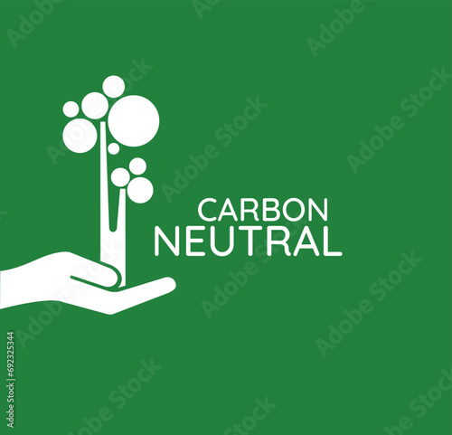 reducing CO2 emissions to stop climate change. green energy background	