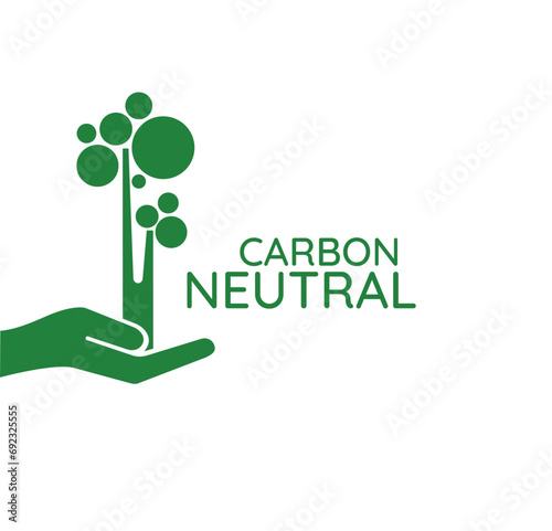 reducing CO2 emissions to stop climate change. green energy background	