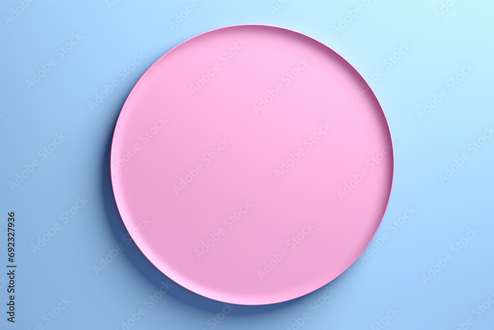 Obraz premium illustration of a pink circle frame on wall