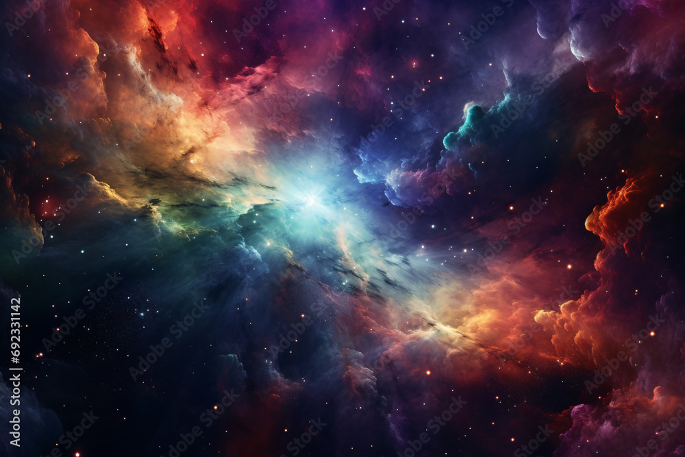 Outer space Nebula, space exploration background wallpaper