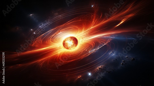 Black hole in deep space, capturing the mysterious and powerful nature of this astronomical phenomenon