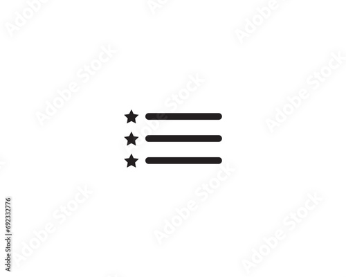 List icon vector symbol design illustration