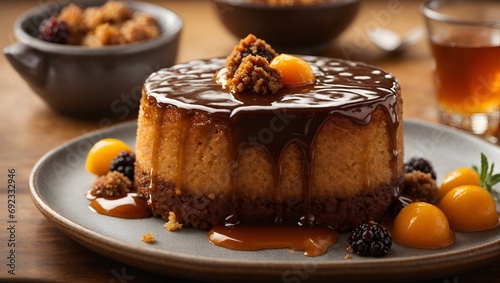 sticky toffee pudding, united kingdom dessert photo