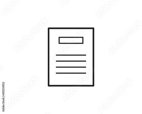 page document icon vector symbol design illustration