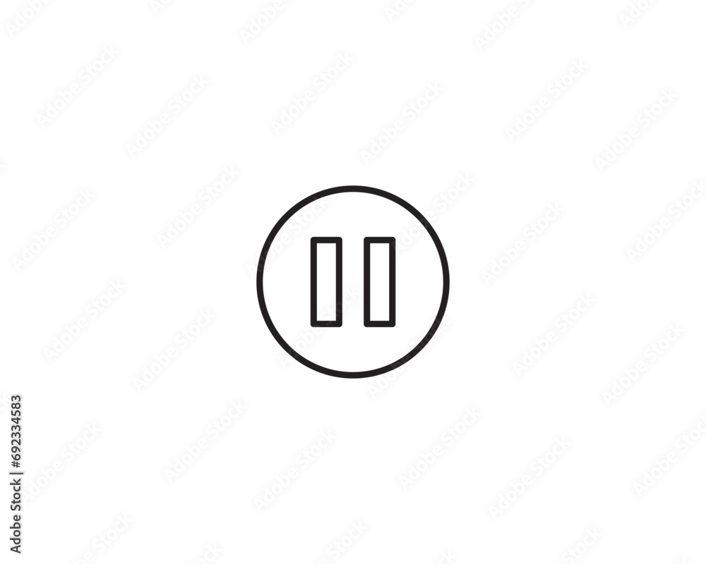 Play button icon vector symbol design illustration isolated. Play button icon vector symbol design illustration isolated.