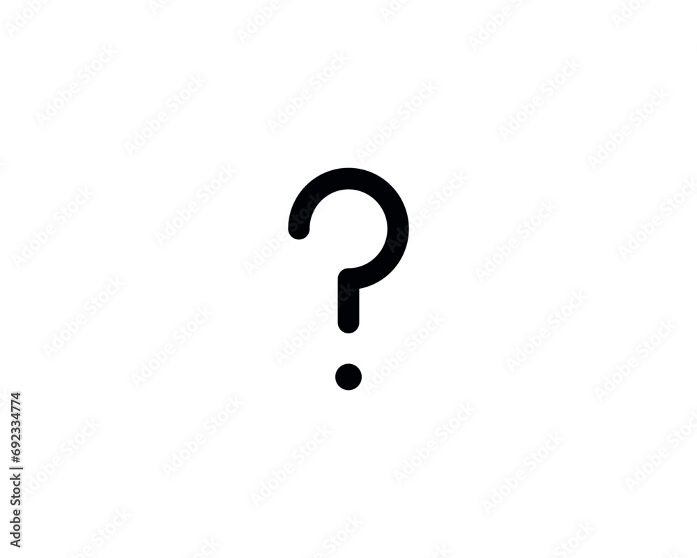 Question mark ask icon vector symbol design illustration isolated. Question mark ask icon vector symbol design illustration isolated.