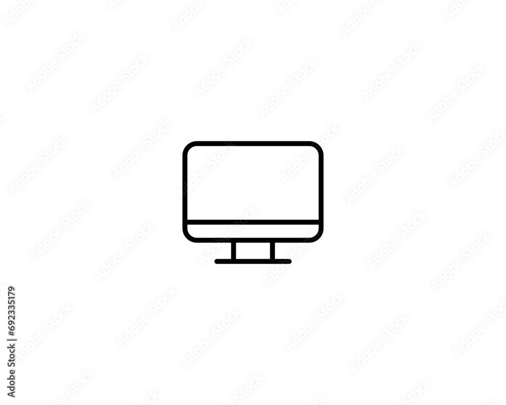 Screen desktop icon vector symbol design illustration Screen desktop icon vector symbol design illustration