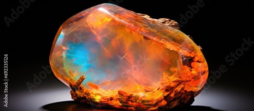 Precious opal from Dubnik, Slovakia. photo