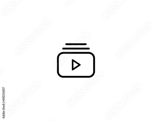 video gallery icon vector symbol design illustration 