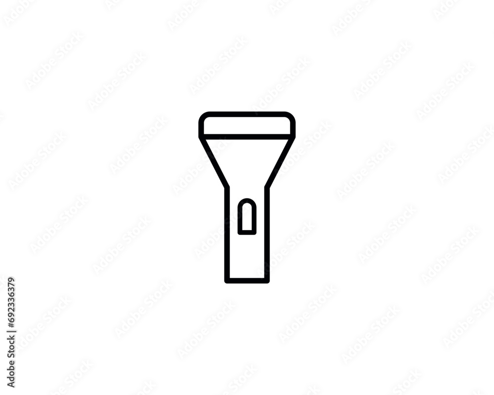 Torch light icon vector symbol design illustration. Torch light icon vector symbol design illustration.