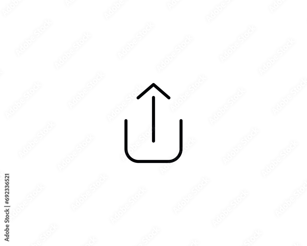 Upload icon vector symbol design illustration Upload icon vector symbol design illustration