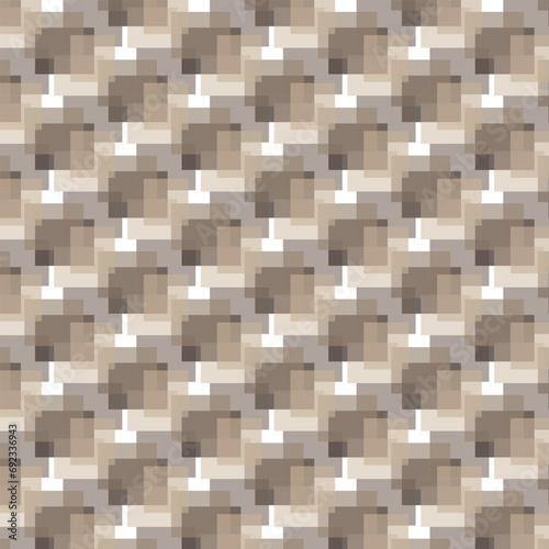 Fototapeta Naklejka Na Ścianę i Meble -  Simple geometric texture of rectangular brown elements.