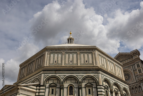 Cathedral of Santa Maria del Fiore and Baptisterium, Florence, Italy photo
