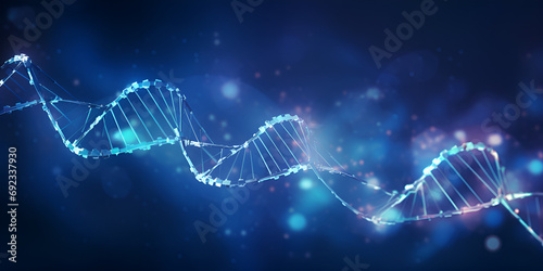 Abstract DNA technology Science medical concept Futuristic background. Futuristic DNA Technology Design
Abstract Science Background with DNA photo