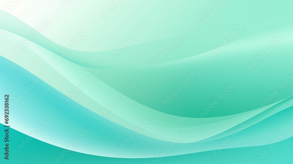 Fototapeta premium Abstract wavy green background