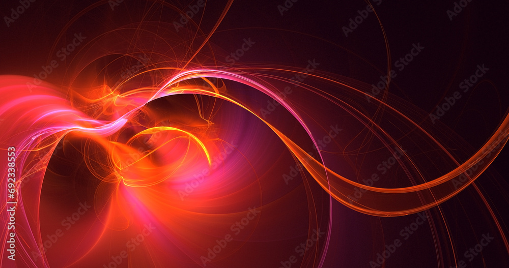 Obraz premium 3D rendering abstract viral shape fractal background