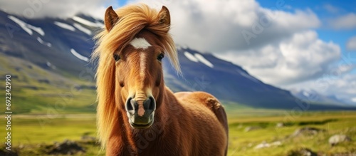 The smile of the Icelandic horse is large! photo