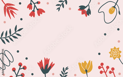 Wallpaper Mural Floral background, Abstract. Good for fashion fabrics, postcards, email header, wallpaper, banner, events, covers, advertising, and more. Valentine's day, women's day, mother's day background. Torontodigital.ca