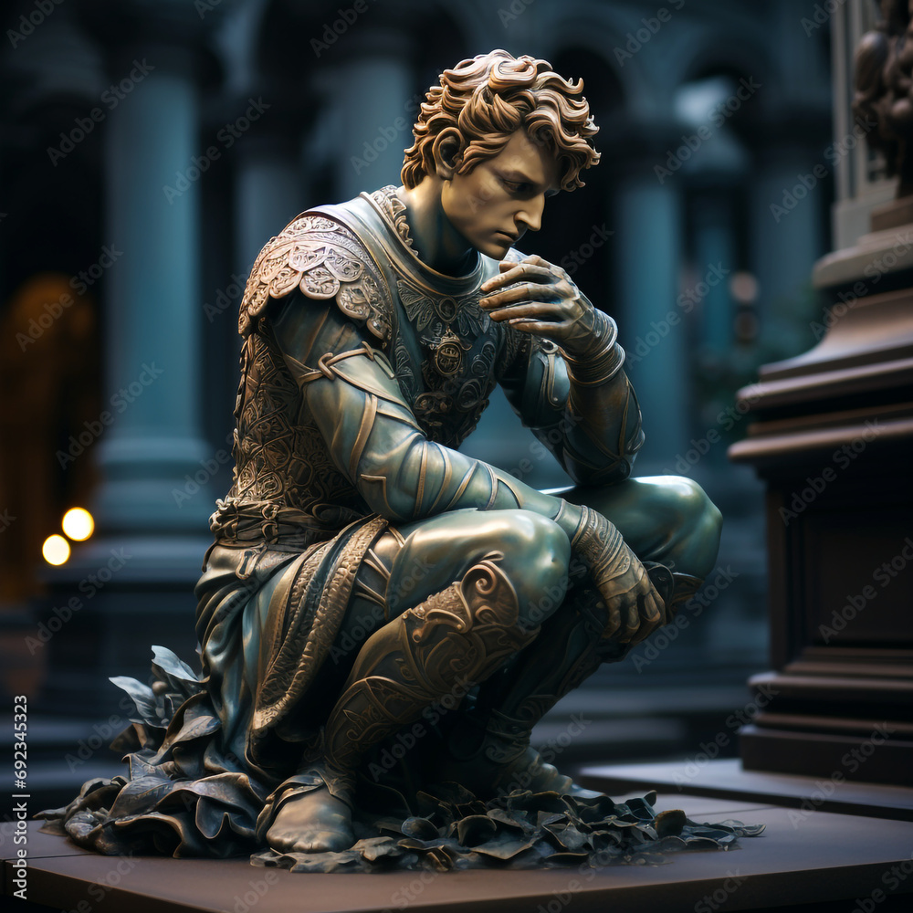 statue of a person in a garden statue of a person in a garden