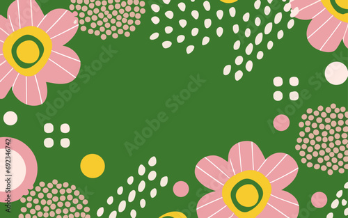 Floral background, Abstract. Good for fashion fabrics, postcards, email header, wallpaper, banner, events, covers, advertising, and more. Valentine's day, women's day, mother's day background.