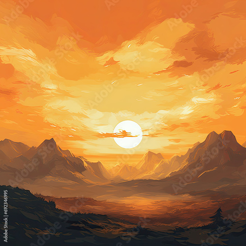 Sunrise Symphony: Across Three Mountains