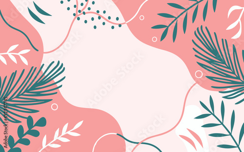 Floral background  Abstract. Good for fashion fabrics  postcards  email header  wallpaper  banner  events  covers  advertising  and more. Valentine s day  women s day  mother s day background.