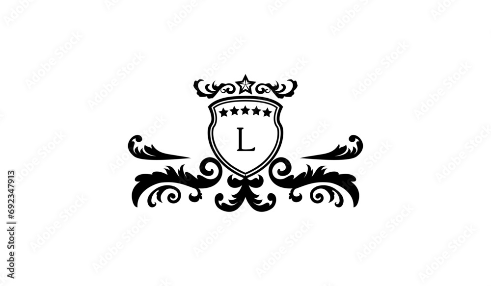 Luxury Stylish Alphabetical Logo L Luxury Stylish Alphabetical Logo L
