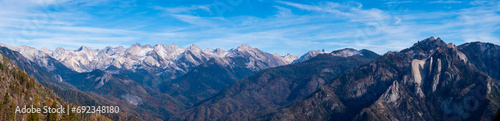 View from Moro Rock in Sequoia National Park, CA, USA