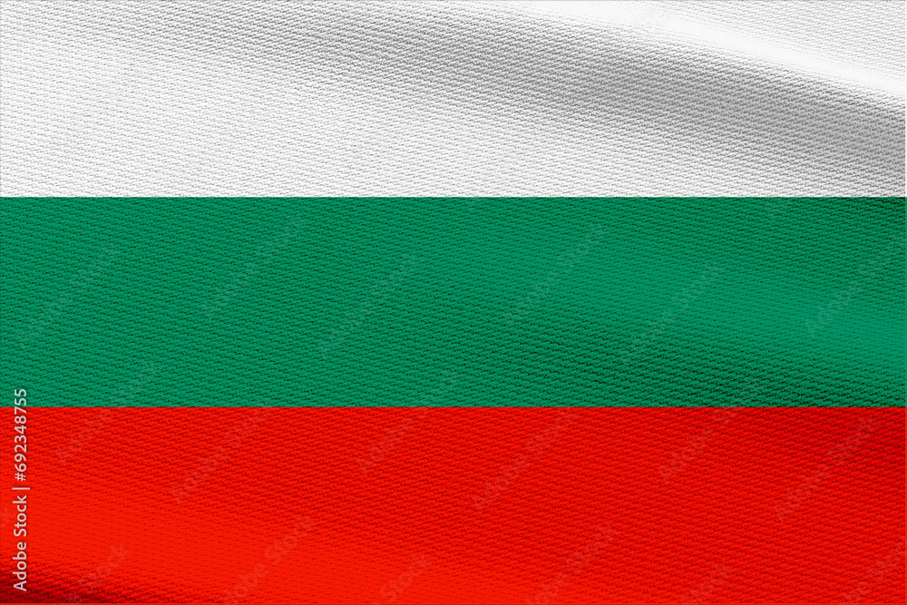 Close-up view of Bulgaria National flag.