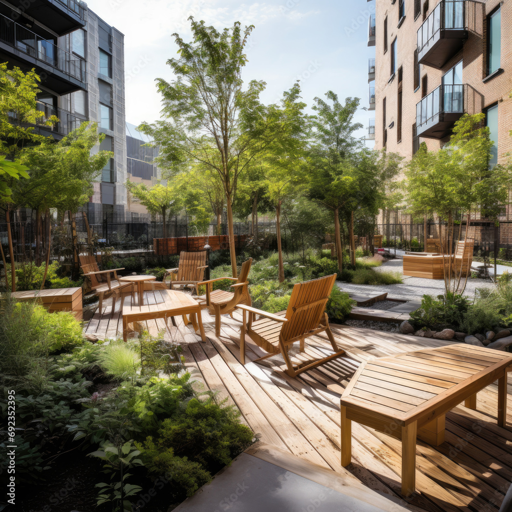 Community Garden in the City: Modern Functional Design