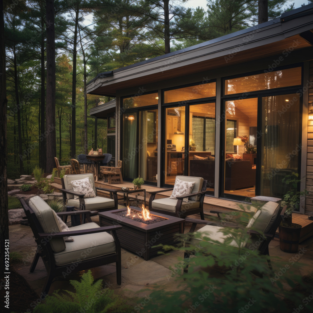 Forest Hideaway: Contemporary Patio Mysteries