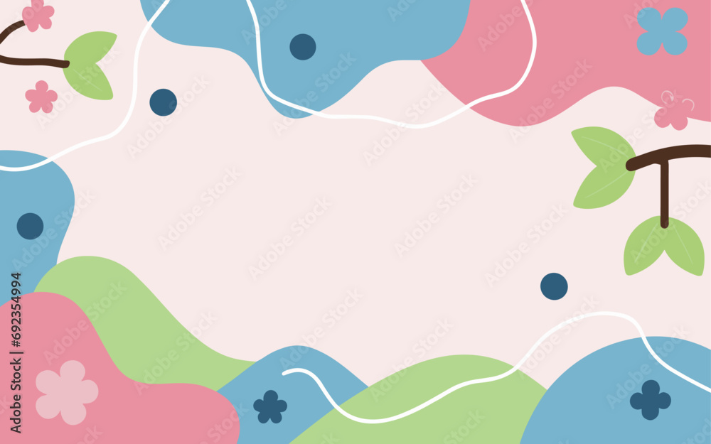 Floral background, Abstract. Good for fashion fabrics, postcards, email header, wallpaper, banner, events, covers, advertising, and more. Valentine's day, women's day, mother's day background. 