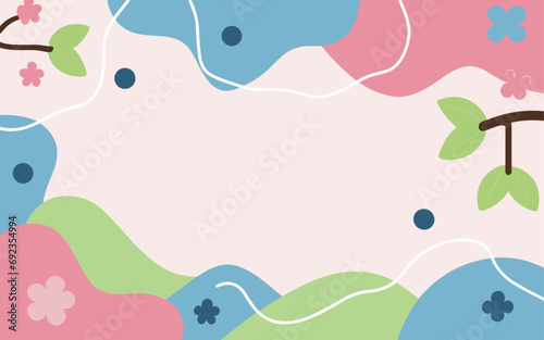 Floral background, Abstract. Good for fashion fabrics, postcards, email header, wallpaper, banner, events, covers, advertising, and more. Valentine's day, women's day, mother's day background. 